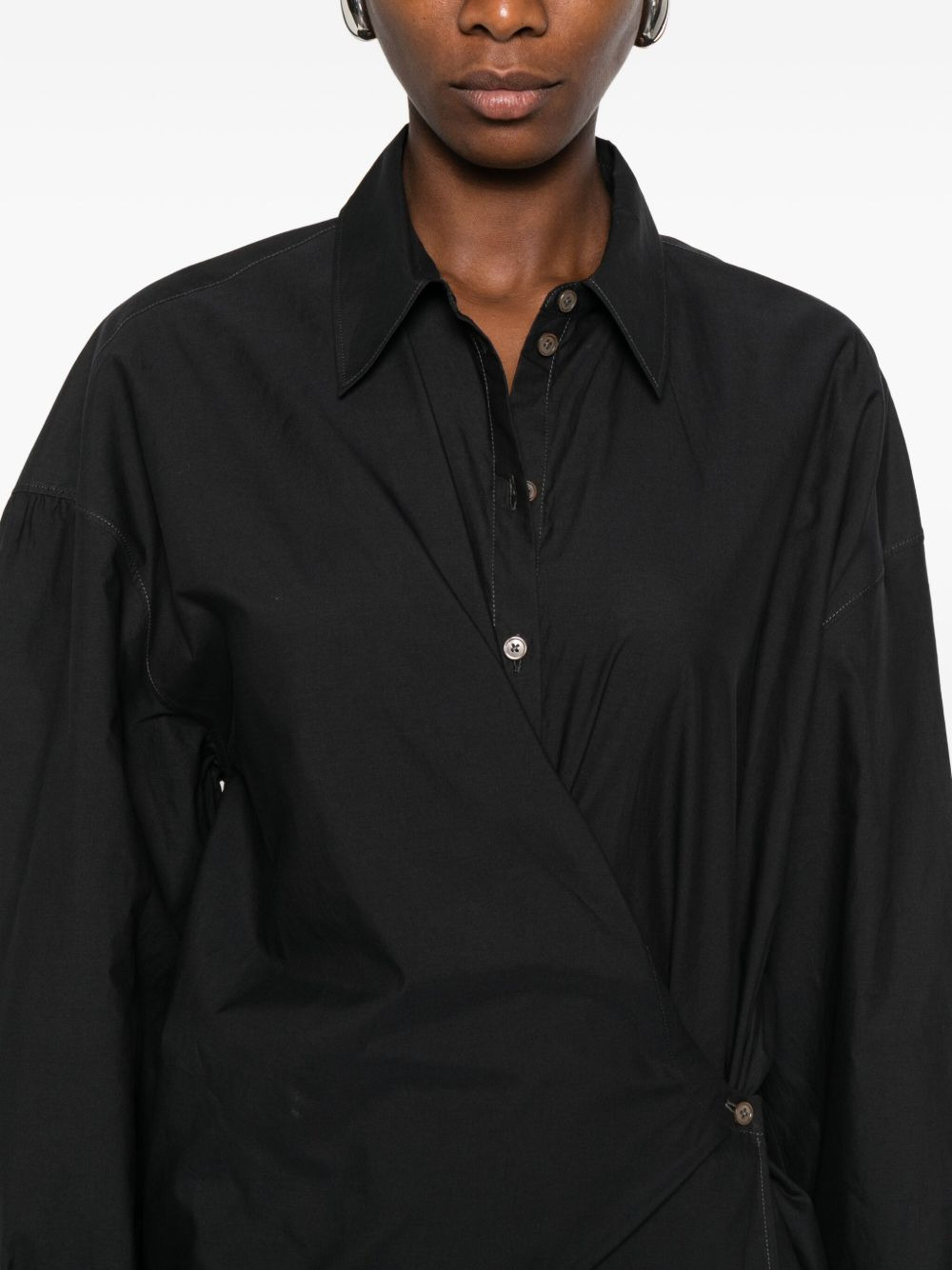 Lemaire Women Cotton And Silk Blend Shirt - 3