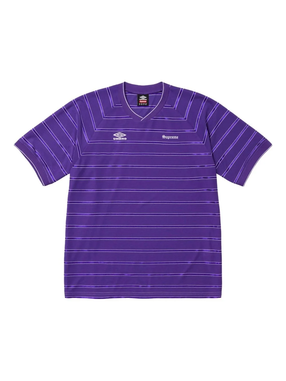 x Umbro® striped "SS 25 - Purple" soccer jersey - 1