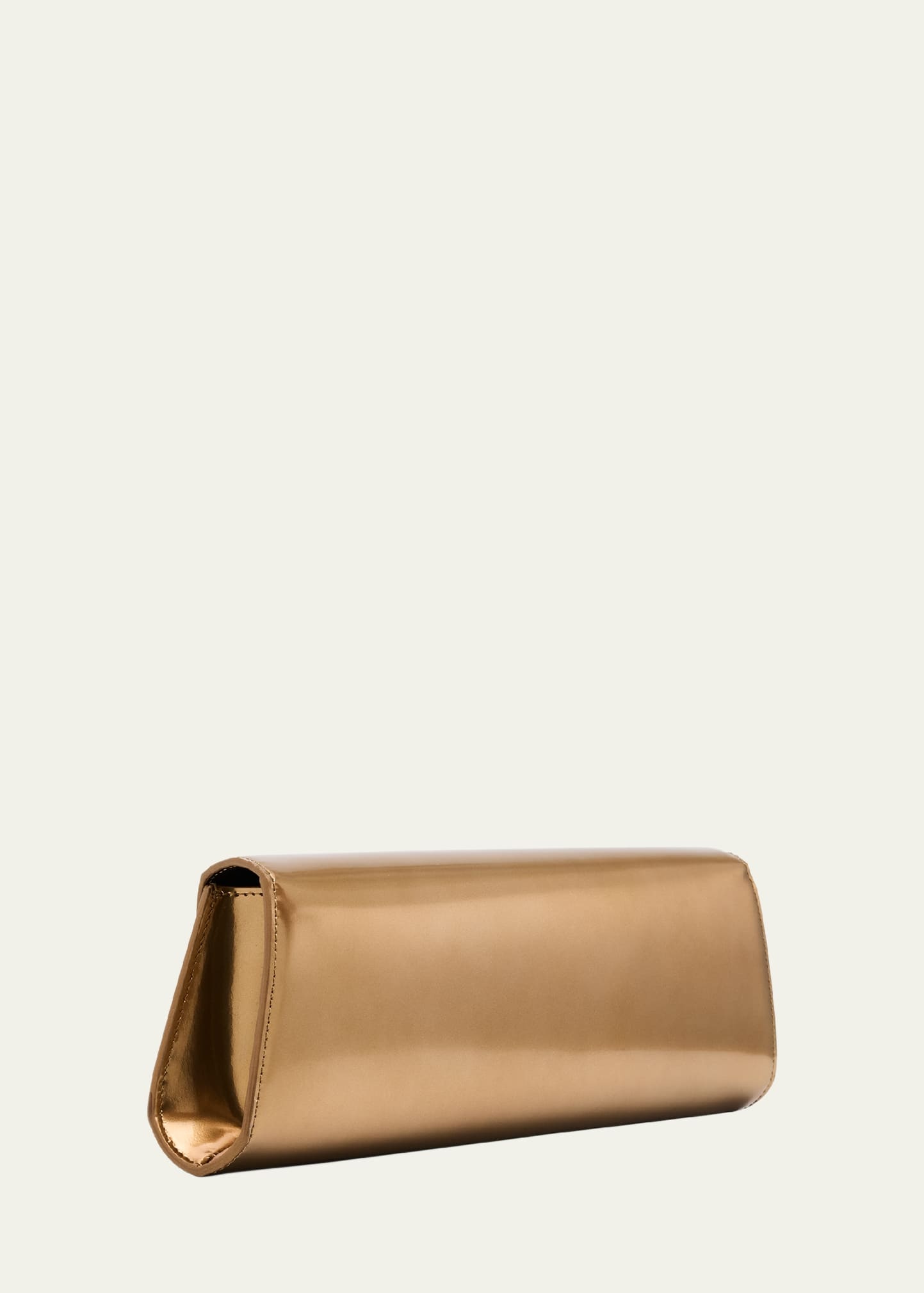 Anouk Small Metallic Leather Clutch Bag - 3