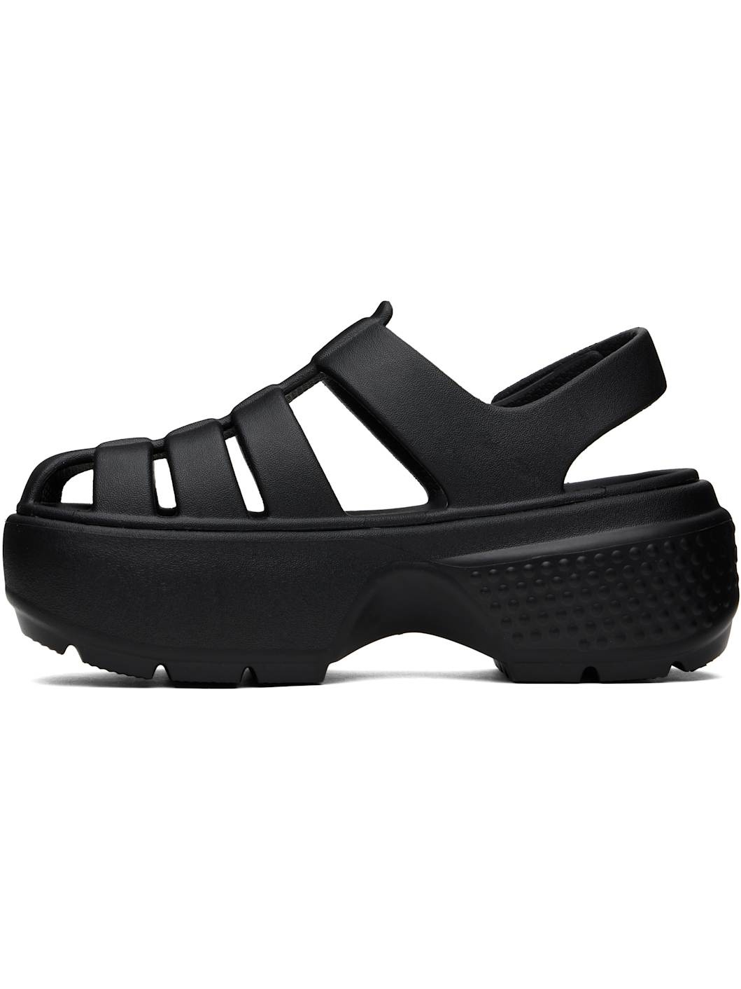 Black Stomp Fisherman Sandals - 3