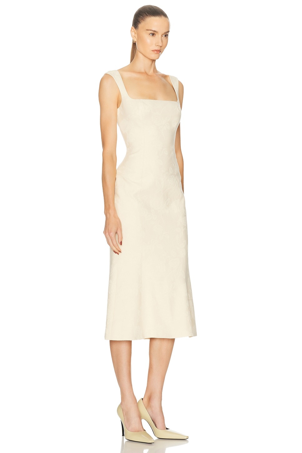 Ingenue Lady Length Dress in Butter - 2