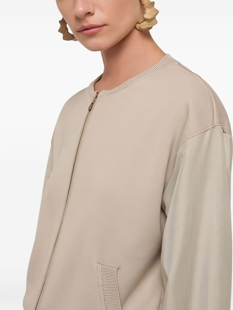 zip-up knitted cardigan 5