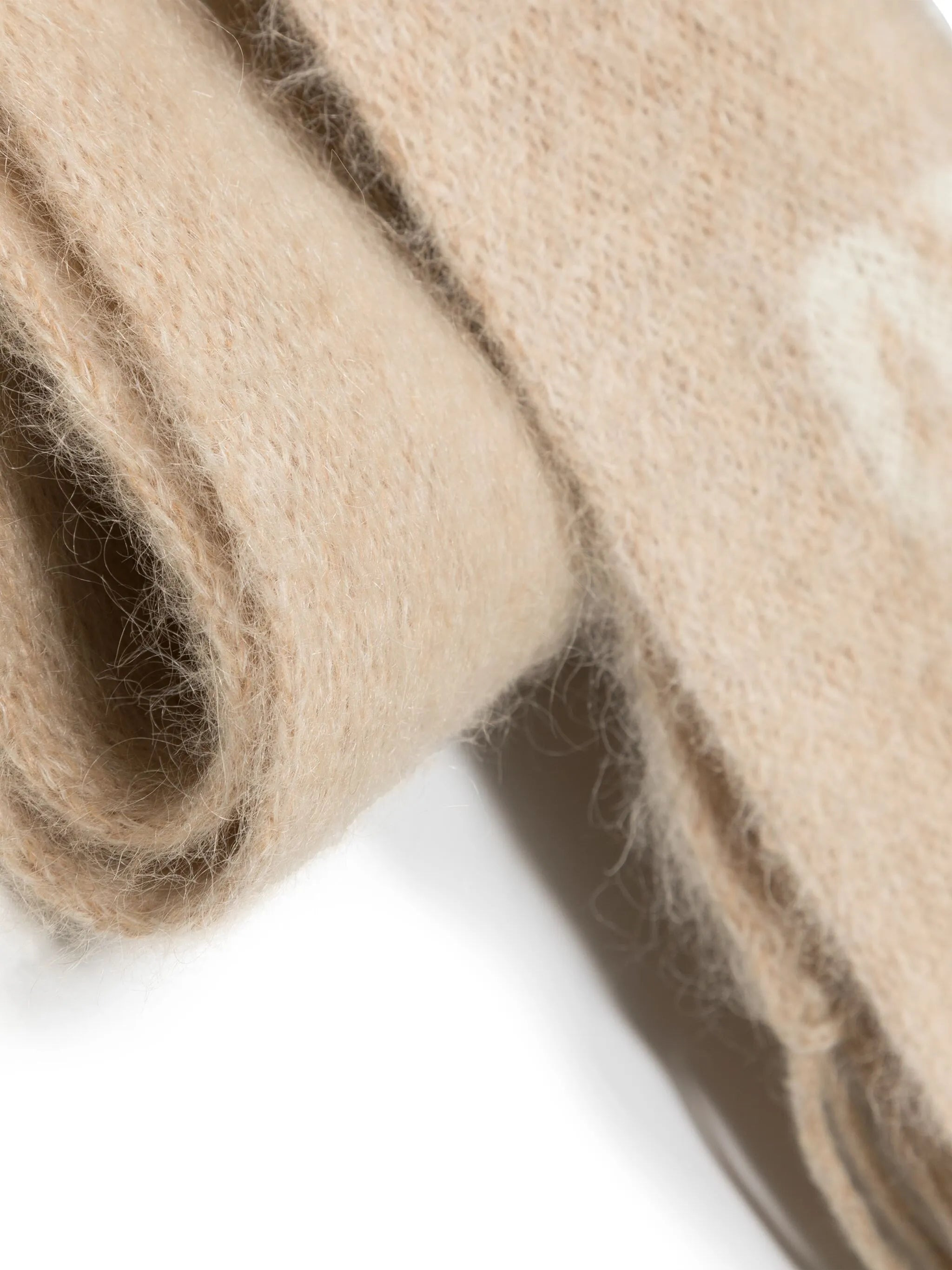 Miu Miu Logo-jacquard Fringed Scarf - 2