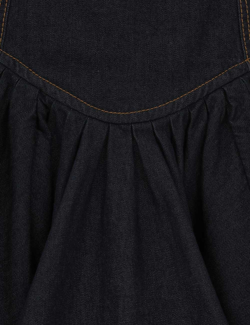 CRUSH DENIM MINI DRESS 6