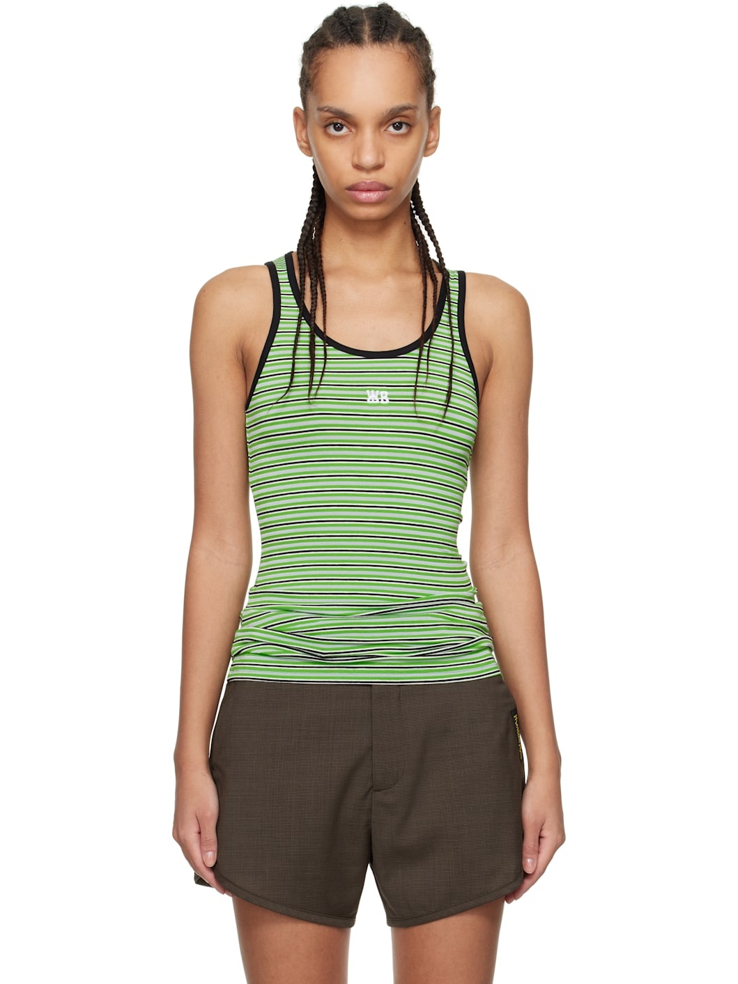 Black & Green Sonic Tank Top - 1