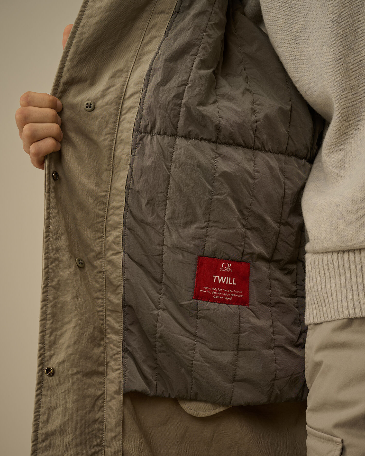 Twill Fishtail Padded Coat - 7
