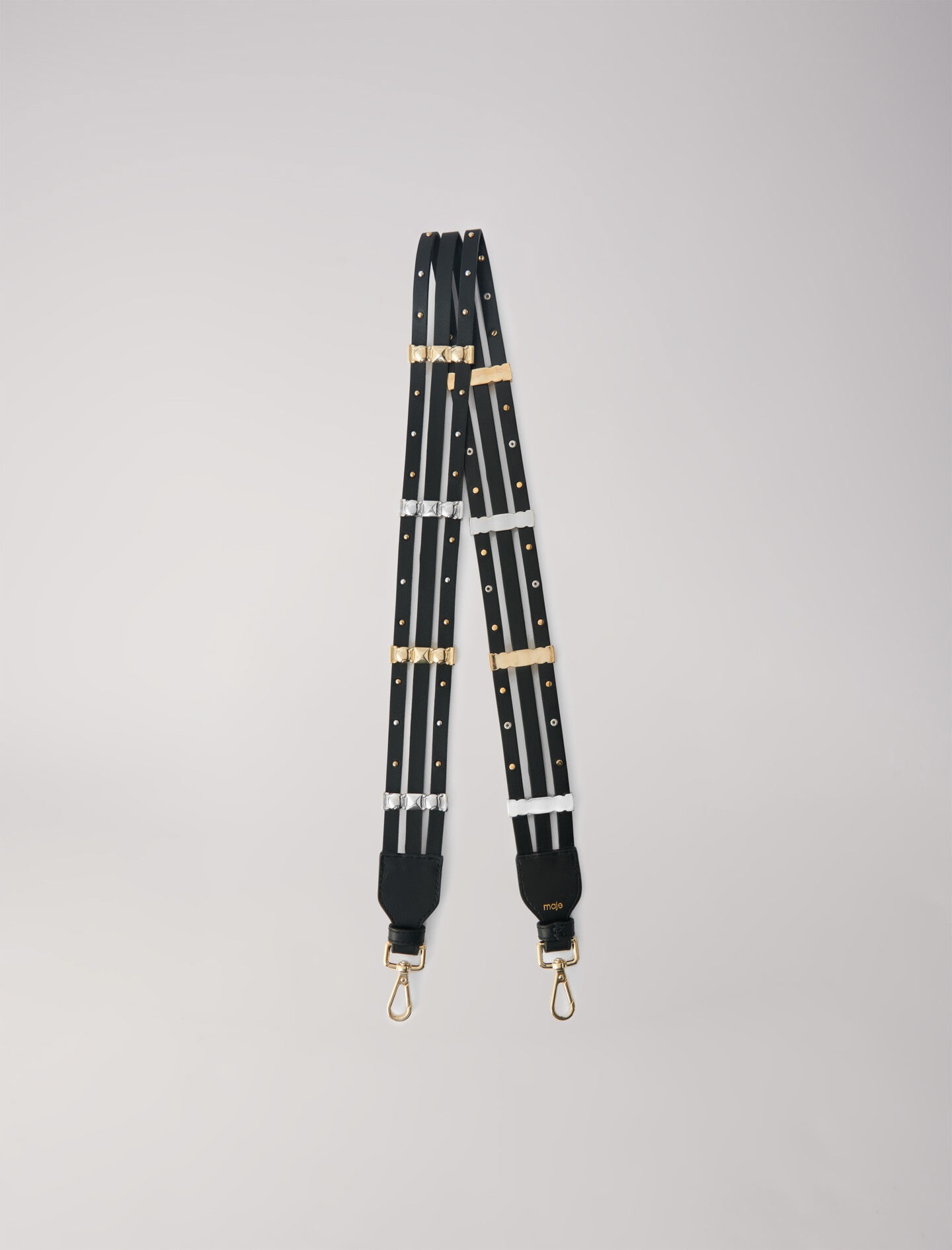 BLACK LEATHER STRAP WITH STUDS - 4