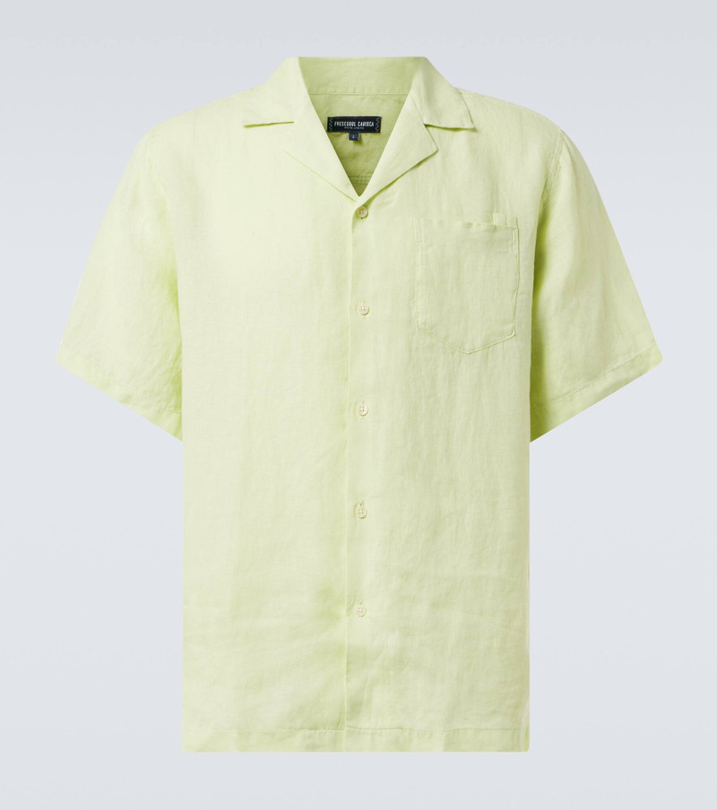 Angelo linen bowling shirt - 1