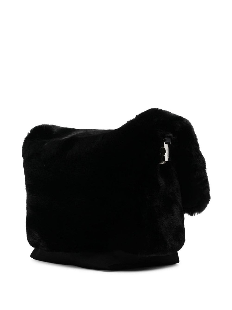 logo-embroidered messenger bag 3