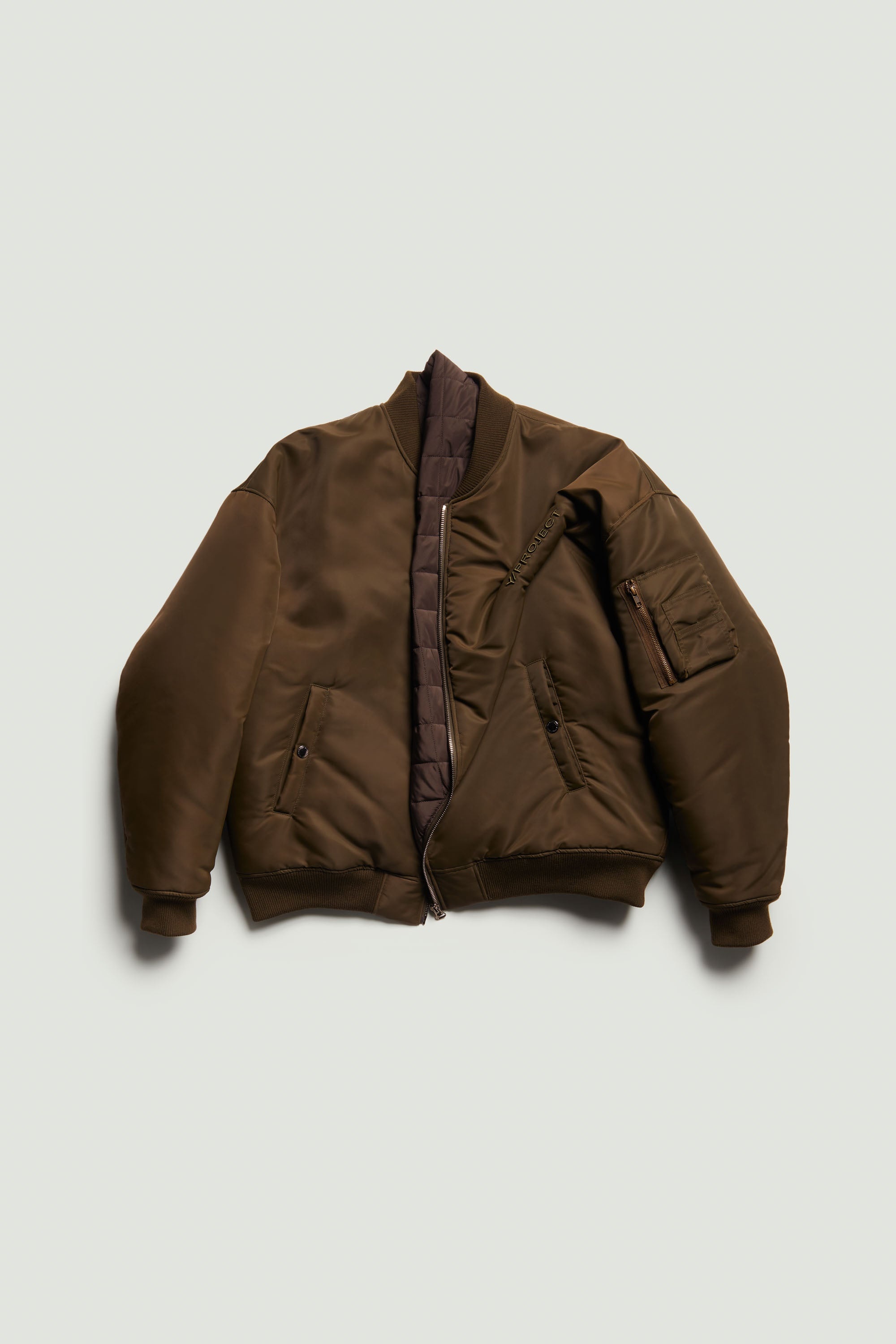 Y/Project Pinched Logo Bomber | REVERSIBLE