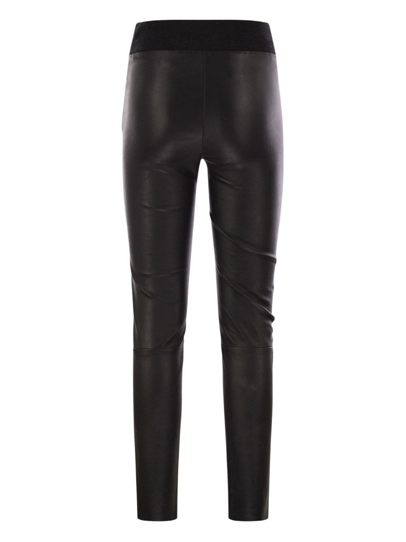Brunello Cucinelli leather leggings outlook