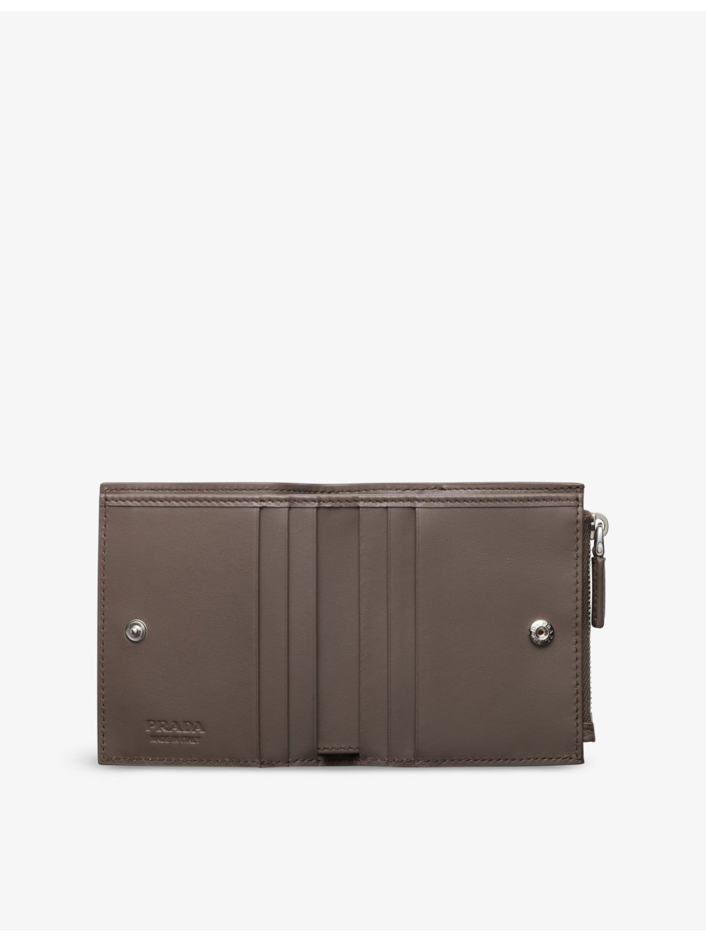 Logo-plaque small leather wallet - 4