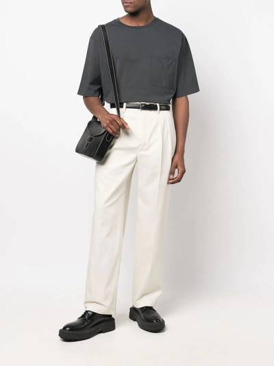 Lemaire pleat-detail cotton straight-leg trousers outlook