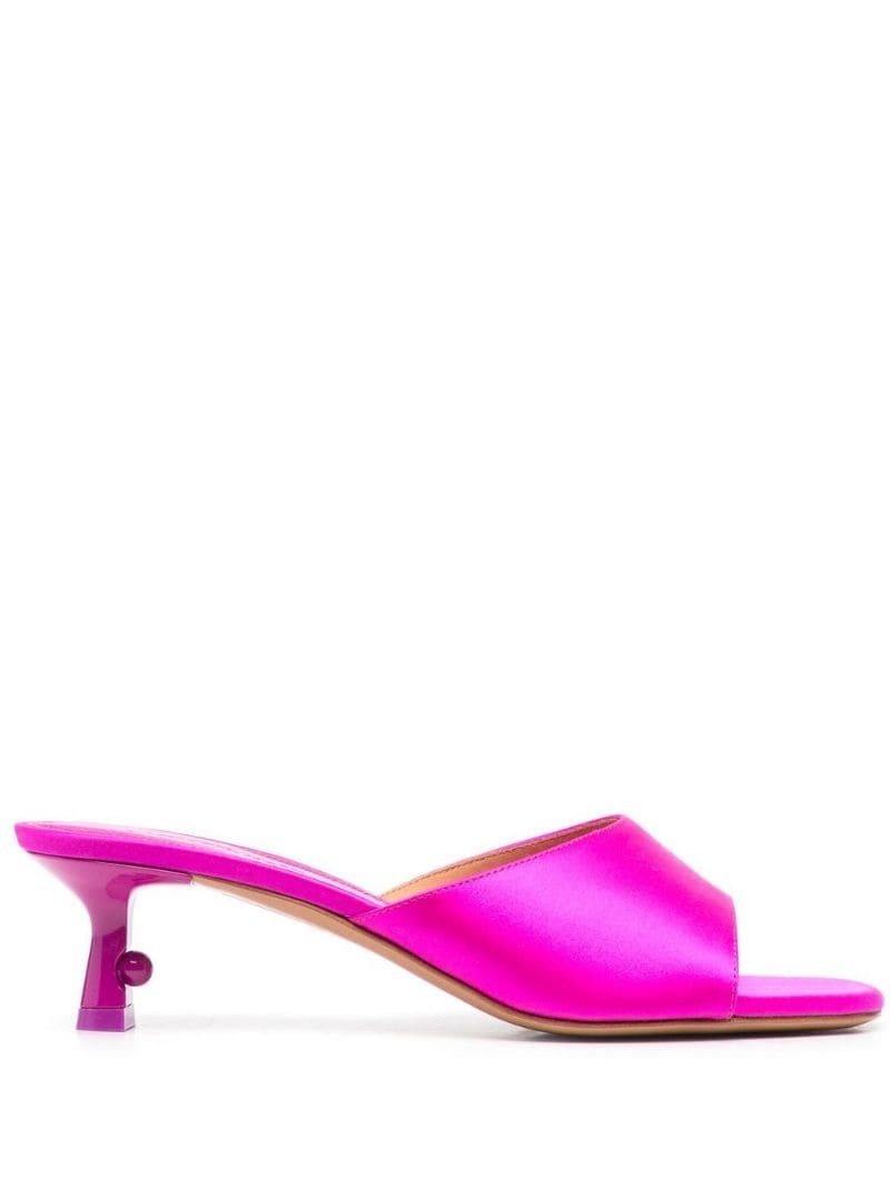 Pop Lollipop satin mules - 1