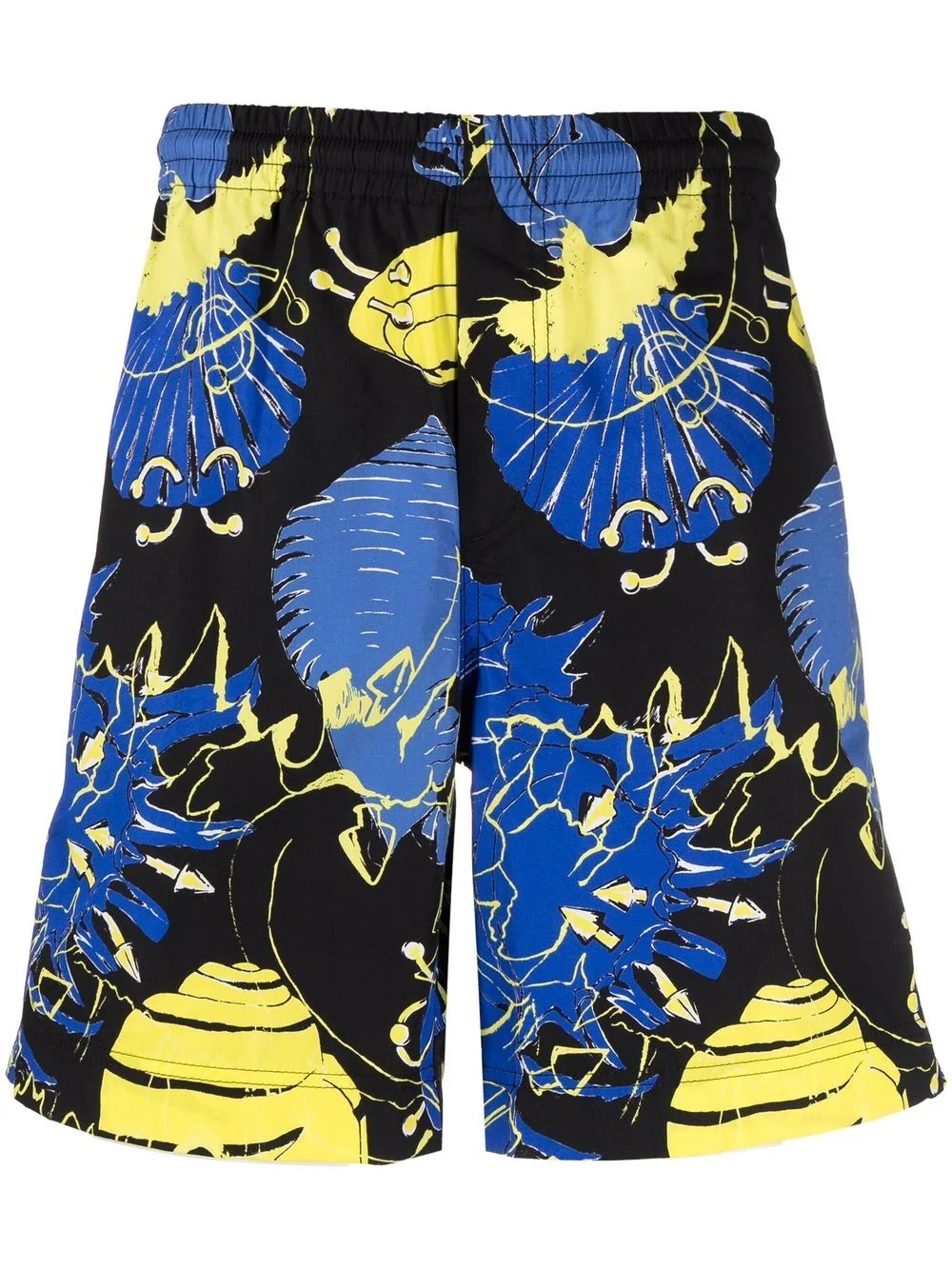 deep sea-print shorts - 1