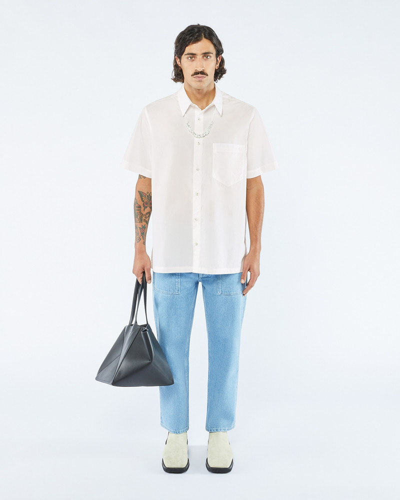 ADAM - Cotton-poplin shirt - Sky blue - 1