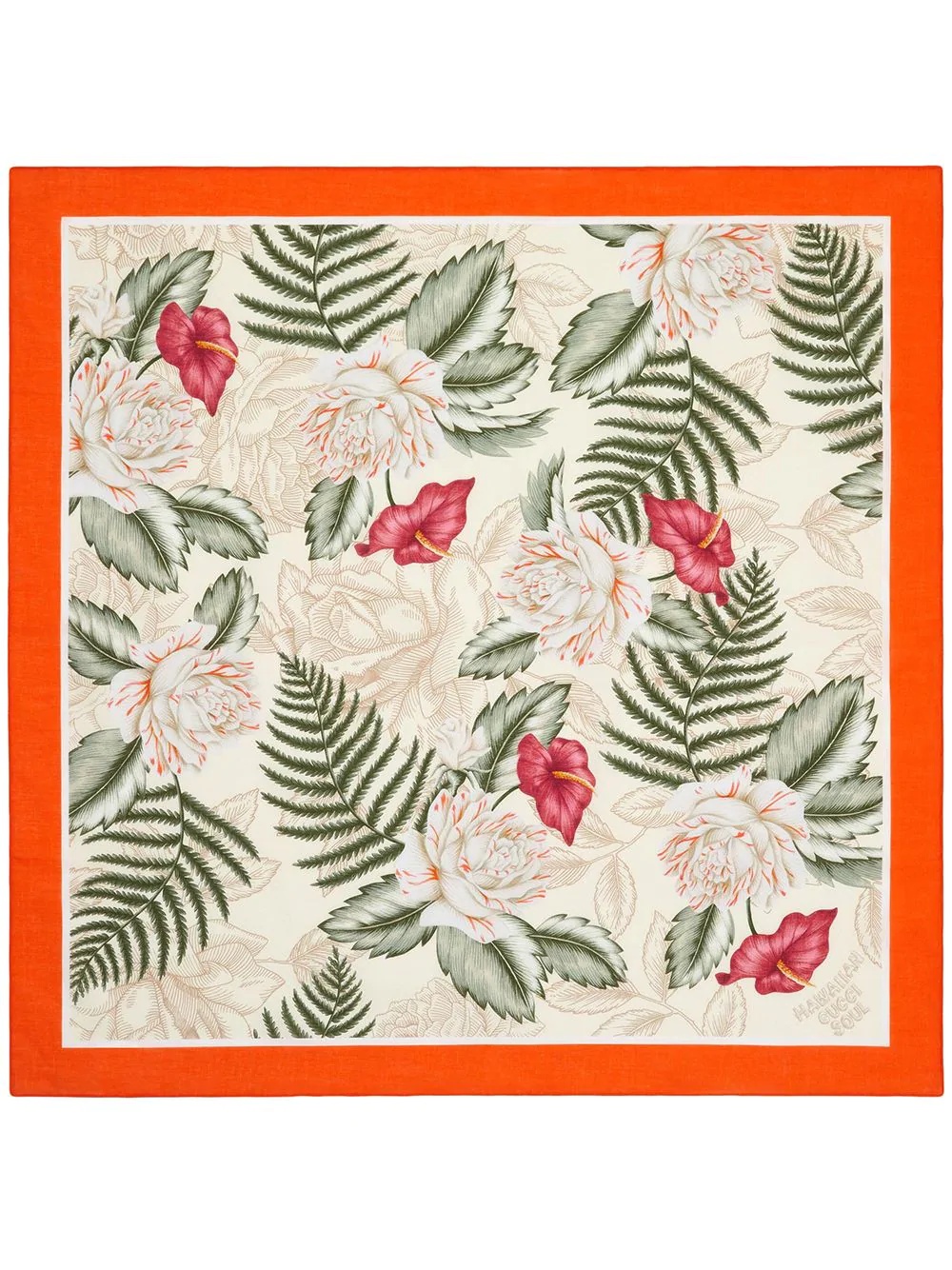 Hawaiian floral-print scarf - 3