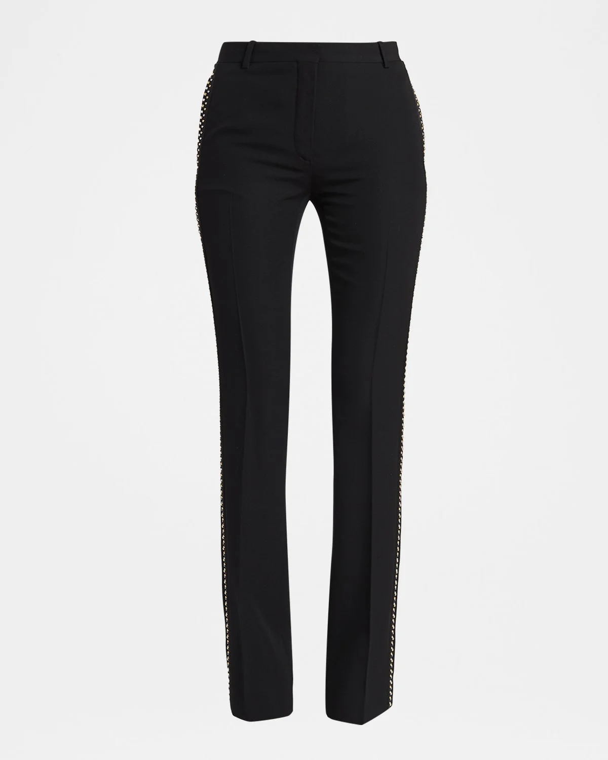 Studded Slim Wool Trousers - 1