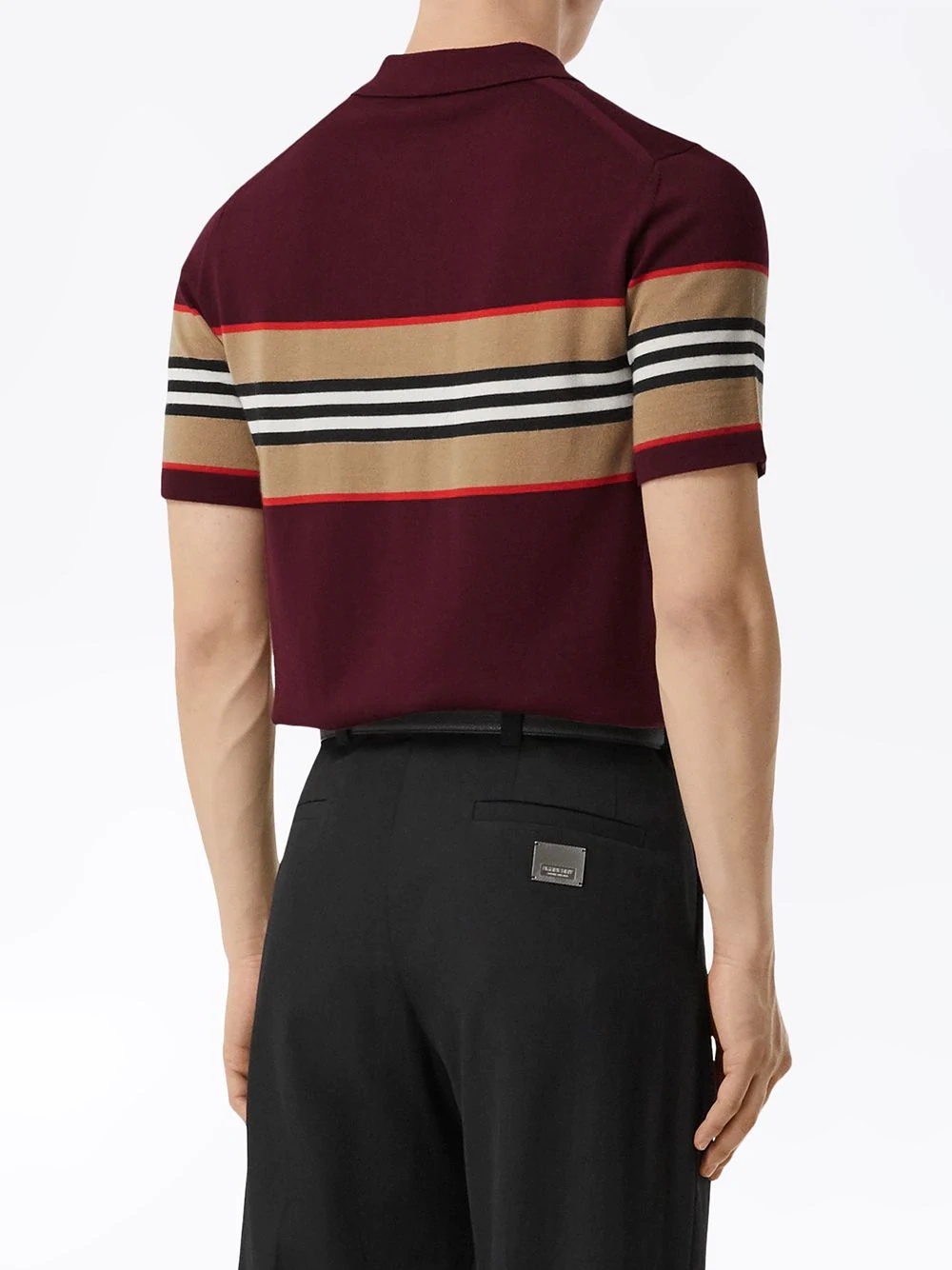 Icon stripe detail polo shirt - 4