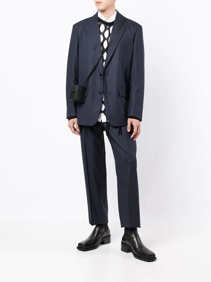 Valentino VLTN-print single-breasted suit jacket outlook