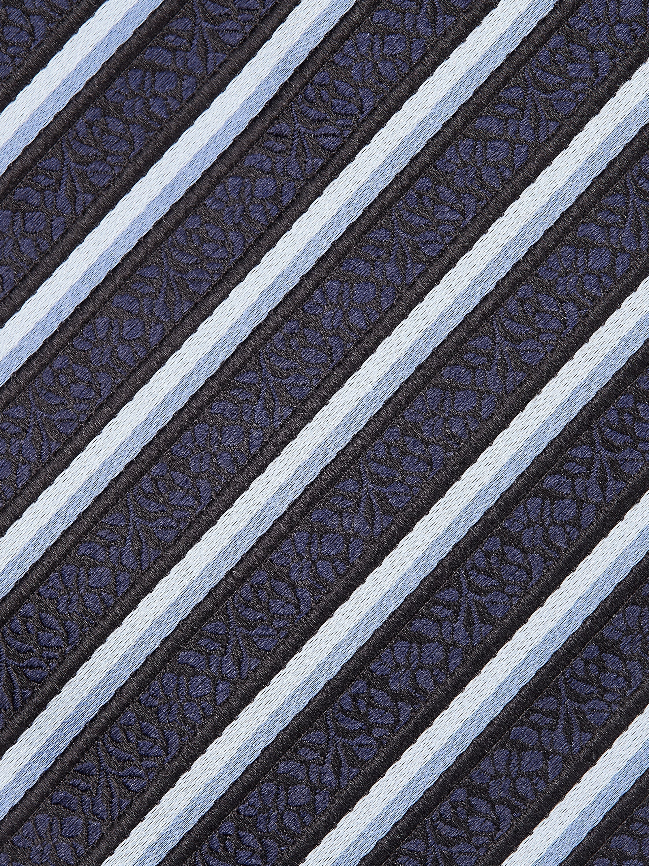 DARK BLUE CENTO FILI SILK TIE - 2