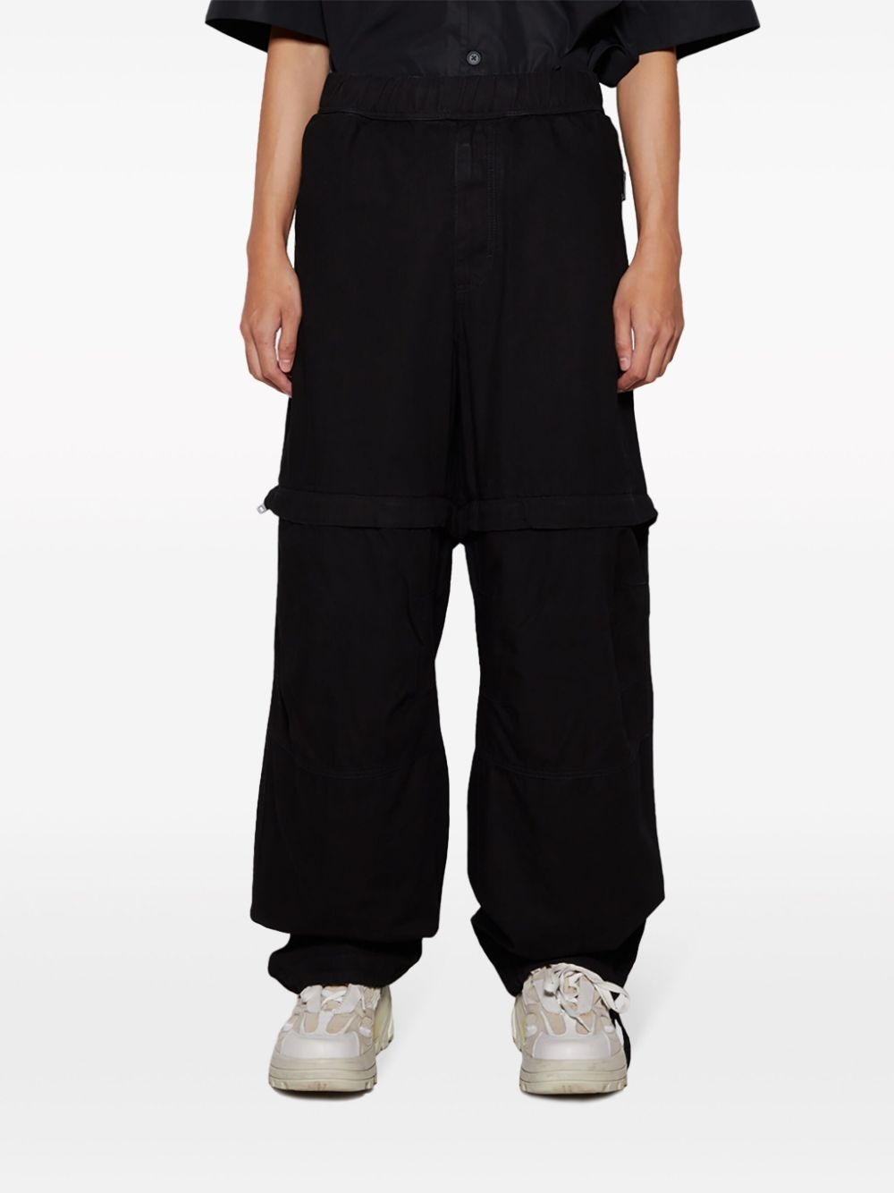 detachable-legs wide-leg jeans - 3