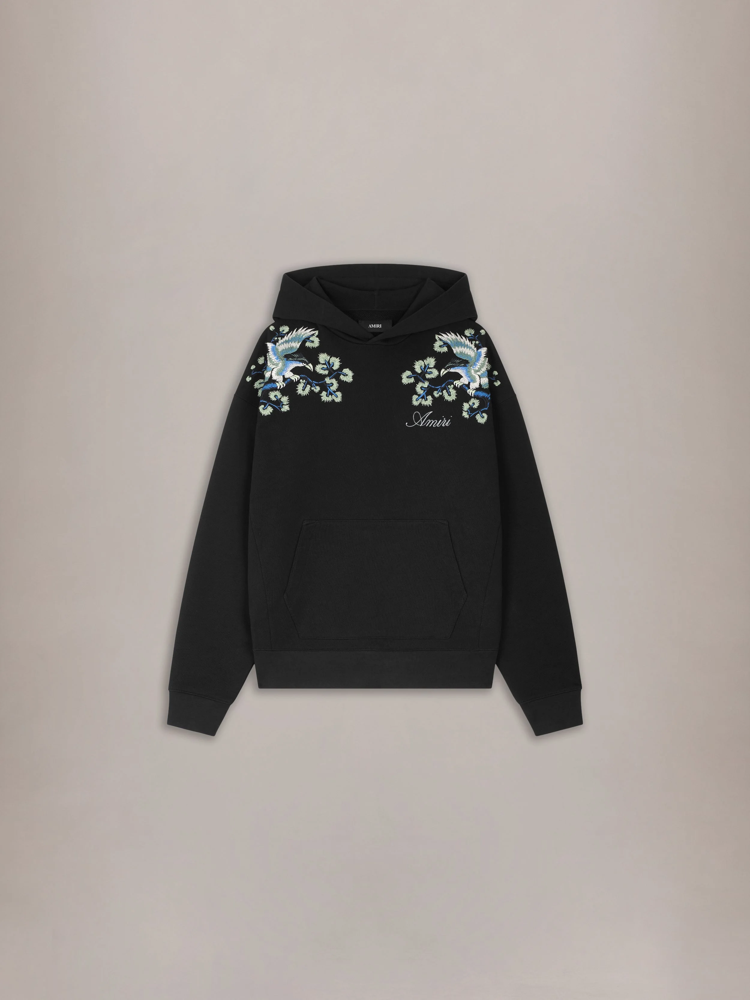FLORAL EMBROIDERED HOODIE - 1