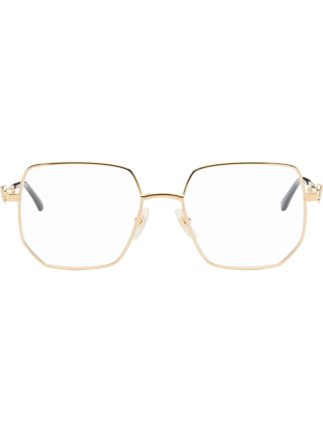 Gold 'Panthère de Cartier' Squared Glasses - 1