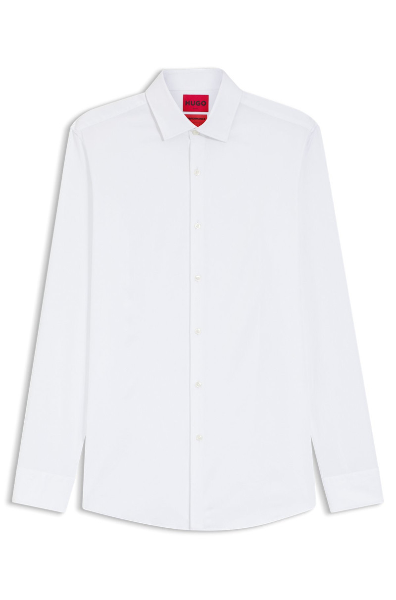SLIM-FIT SHIRT IN STRETCH TWILL 1