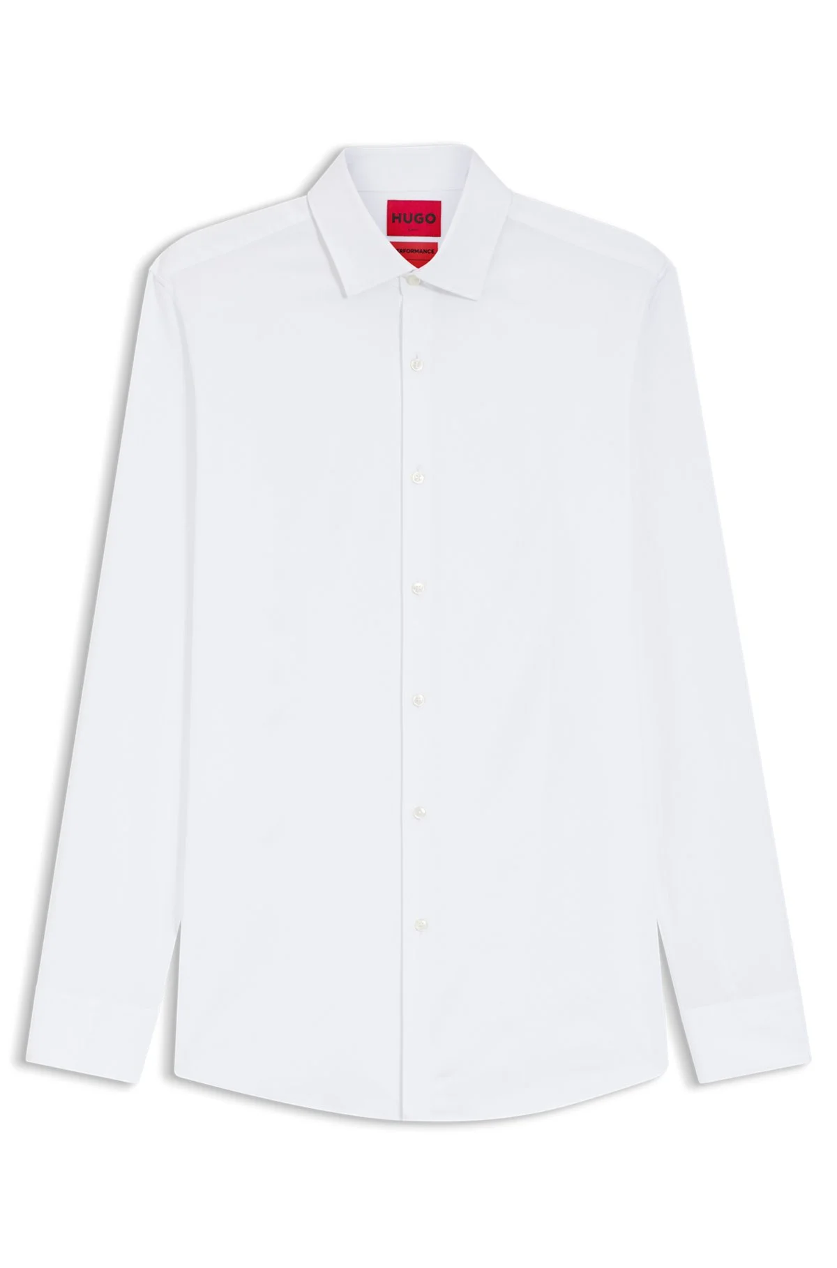 SLIM-FIT SHIRT IN STRETCH TWILL - 1