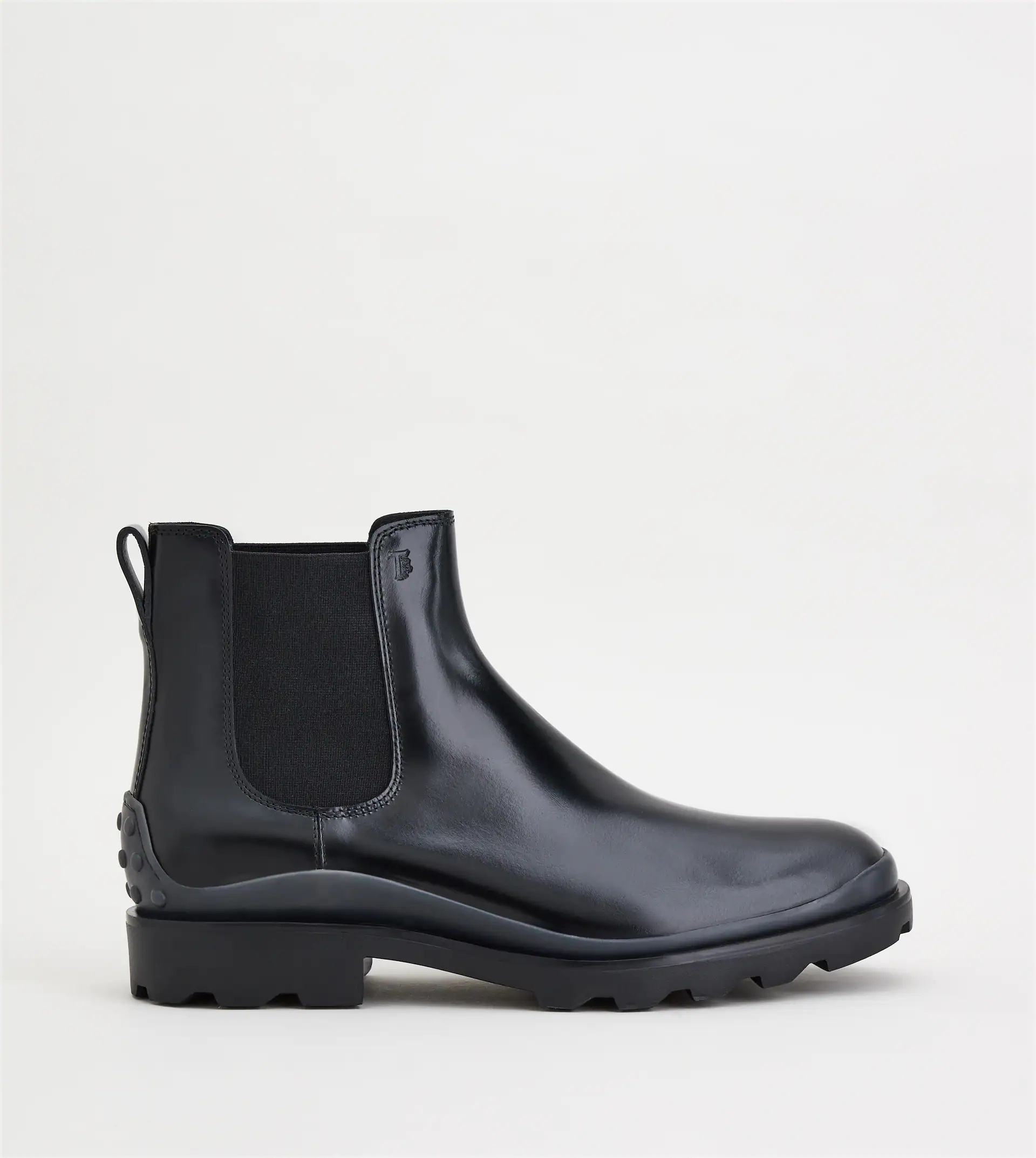 ANKLE BOOTS IN LEATHER - BLACK - 1