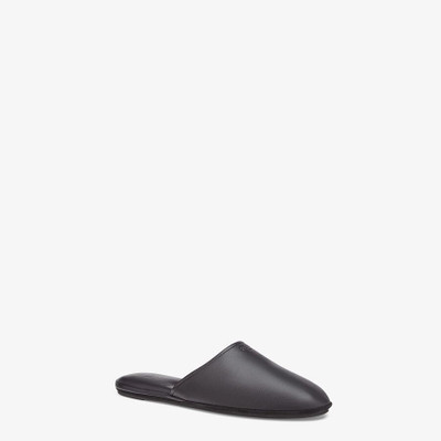 FENDI Black nappa leather mules outlook