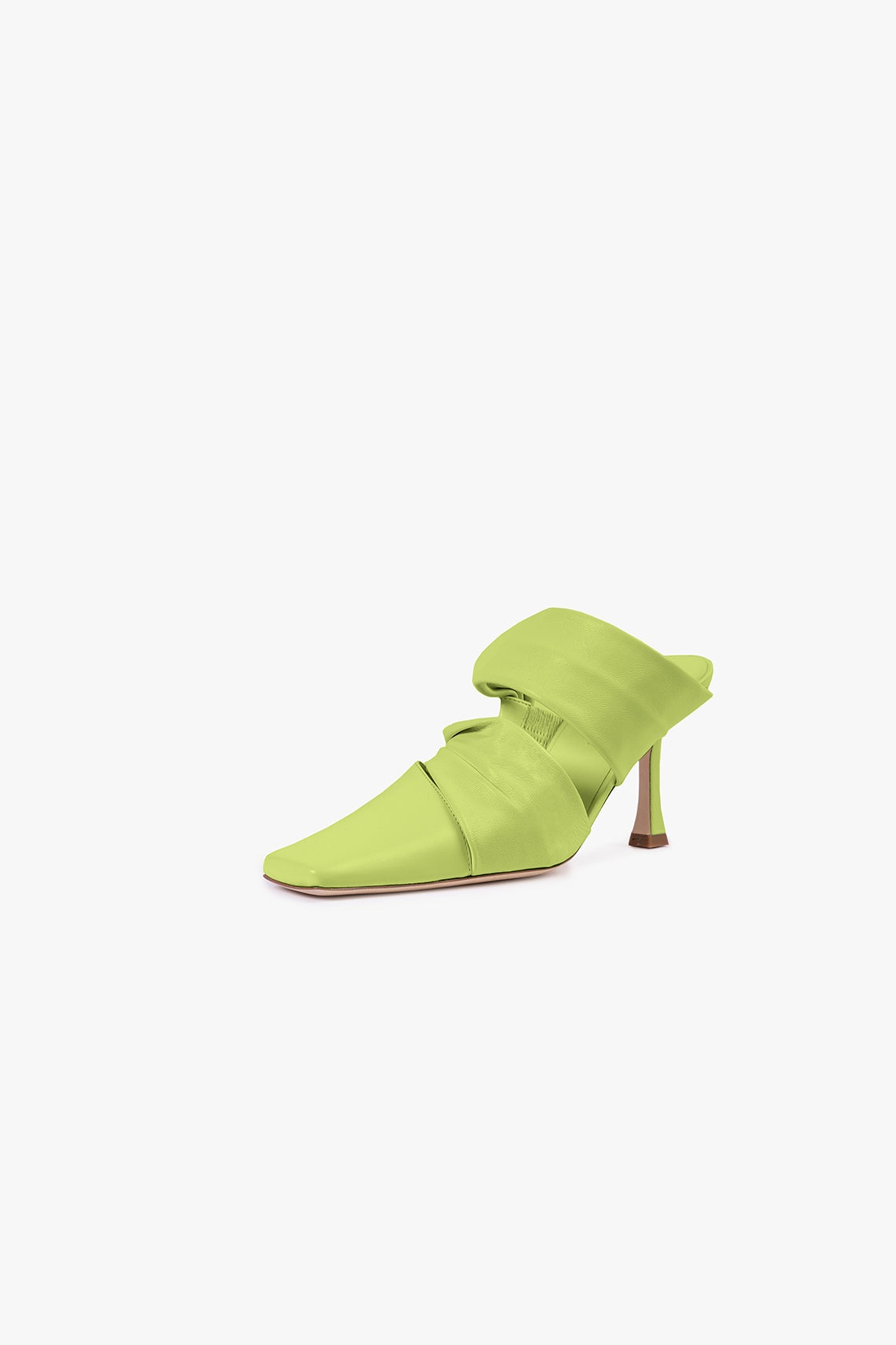 CAROLINE TWISTED STRAP PUMP ACID GREEN - 2