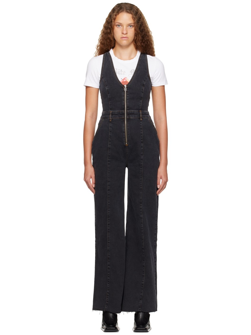 Black Vixen Denim Jumpsuit - 1