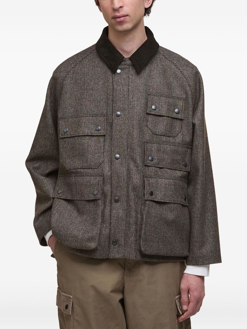 corduroy-collar multi-pocket jacket 1