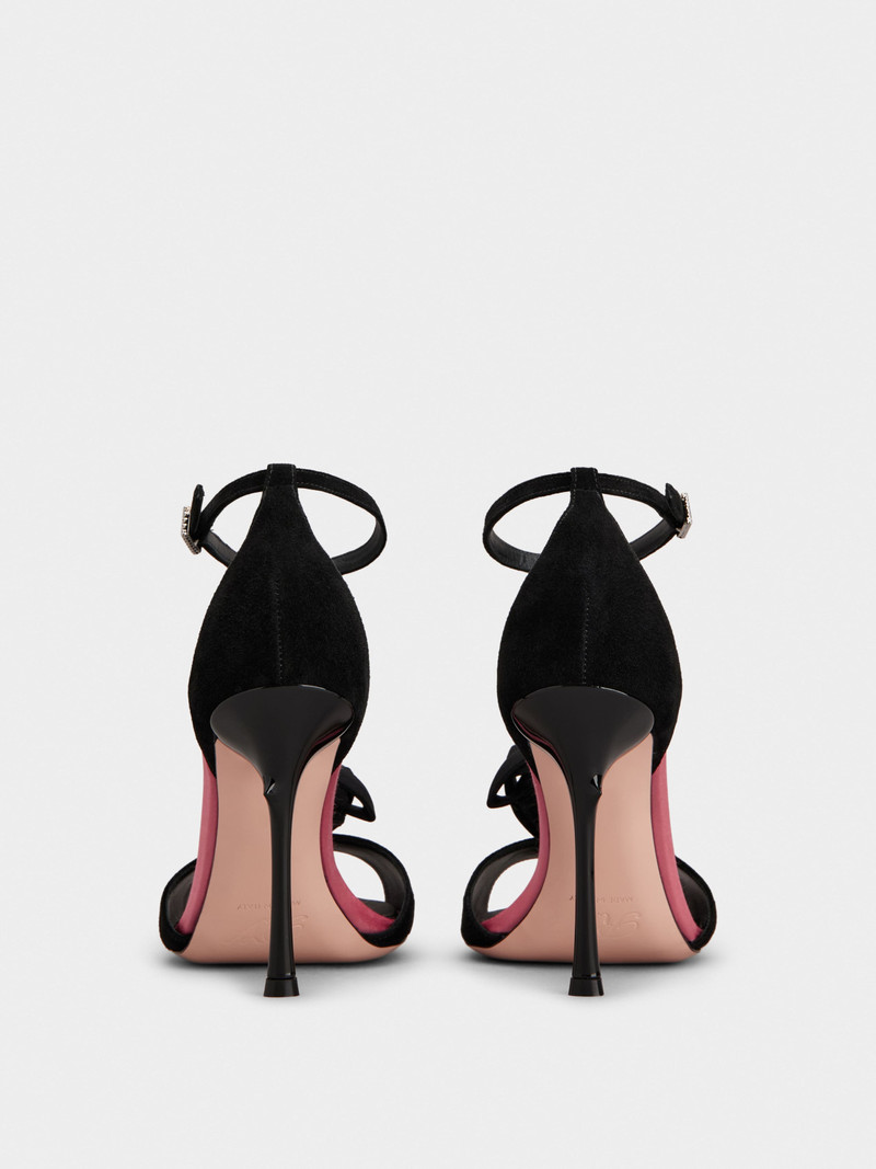 Roger Vivier Rose Vivier Sandals in suede outlook