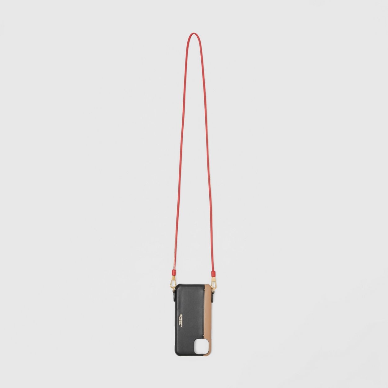 Two-tone Leather iPhone 11 Pro Case Lanyard - 1