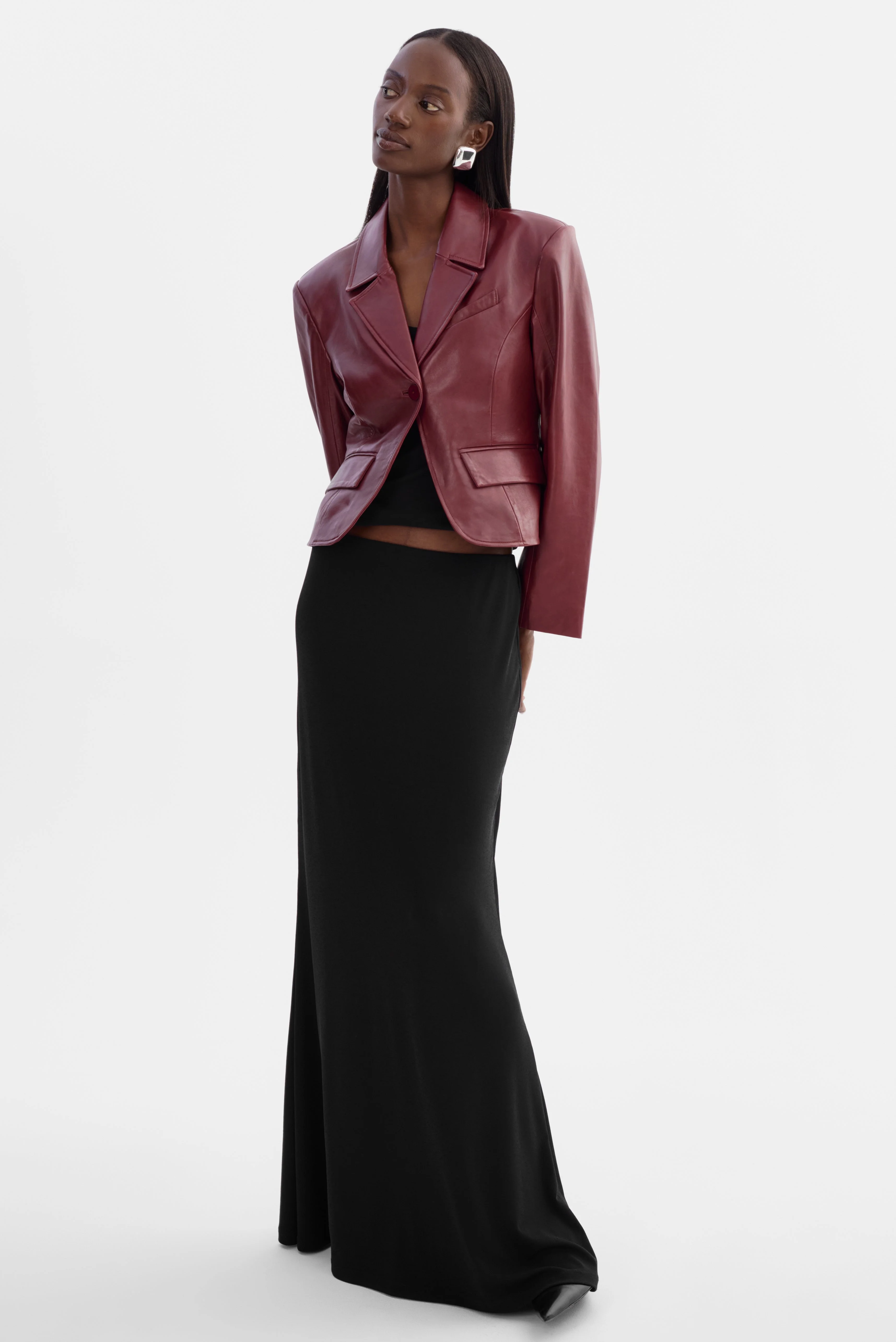 VALENTINA | Micro Leather Blazer - 1