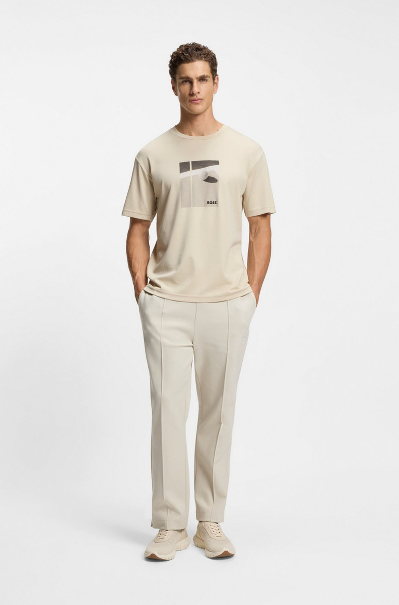 BOSS TENNIS-ARTWORK T-SHIRT IN PIMA COTTON outlook