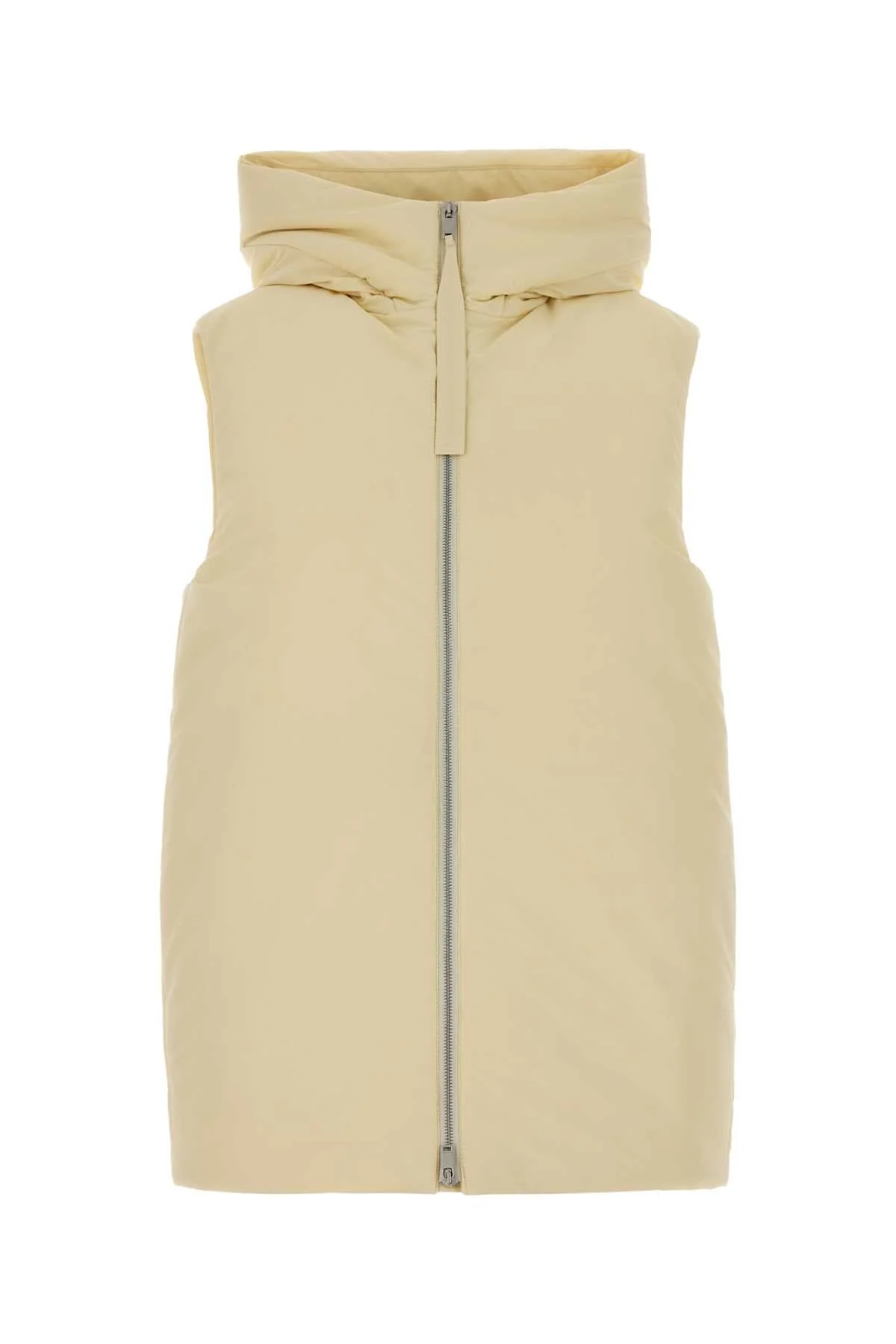 Jil Sander Women Cream Polyester Down Jacket - 1