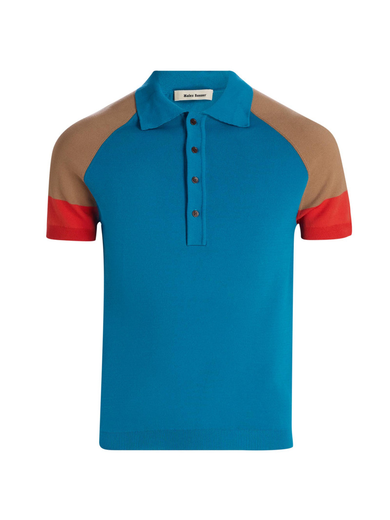 Men's Saint Knit Polo Shirt - Turquoise 1