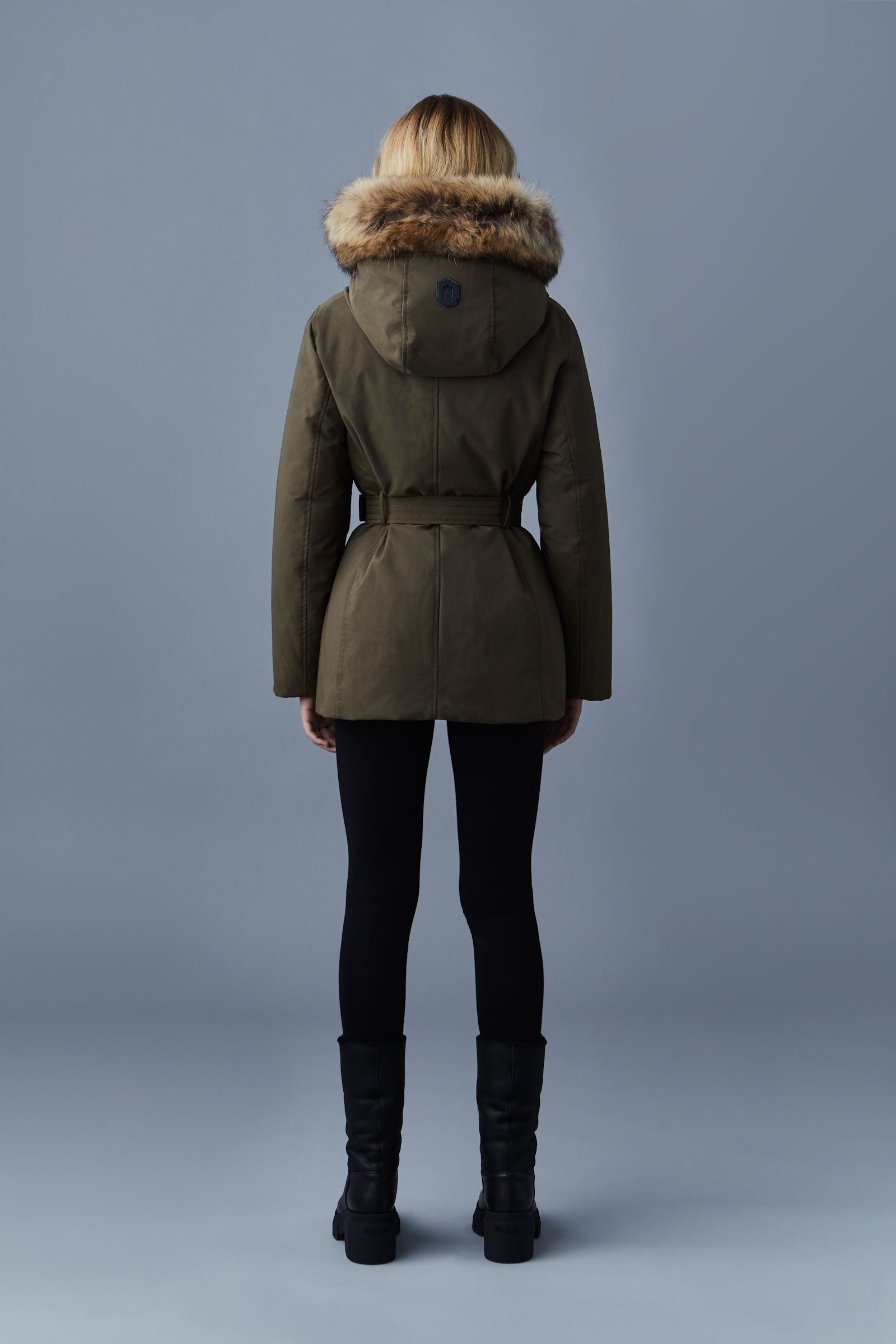 JENI 2-in-1 down parka with removable bib and natural fur - 4