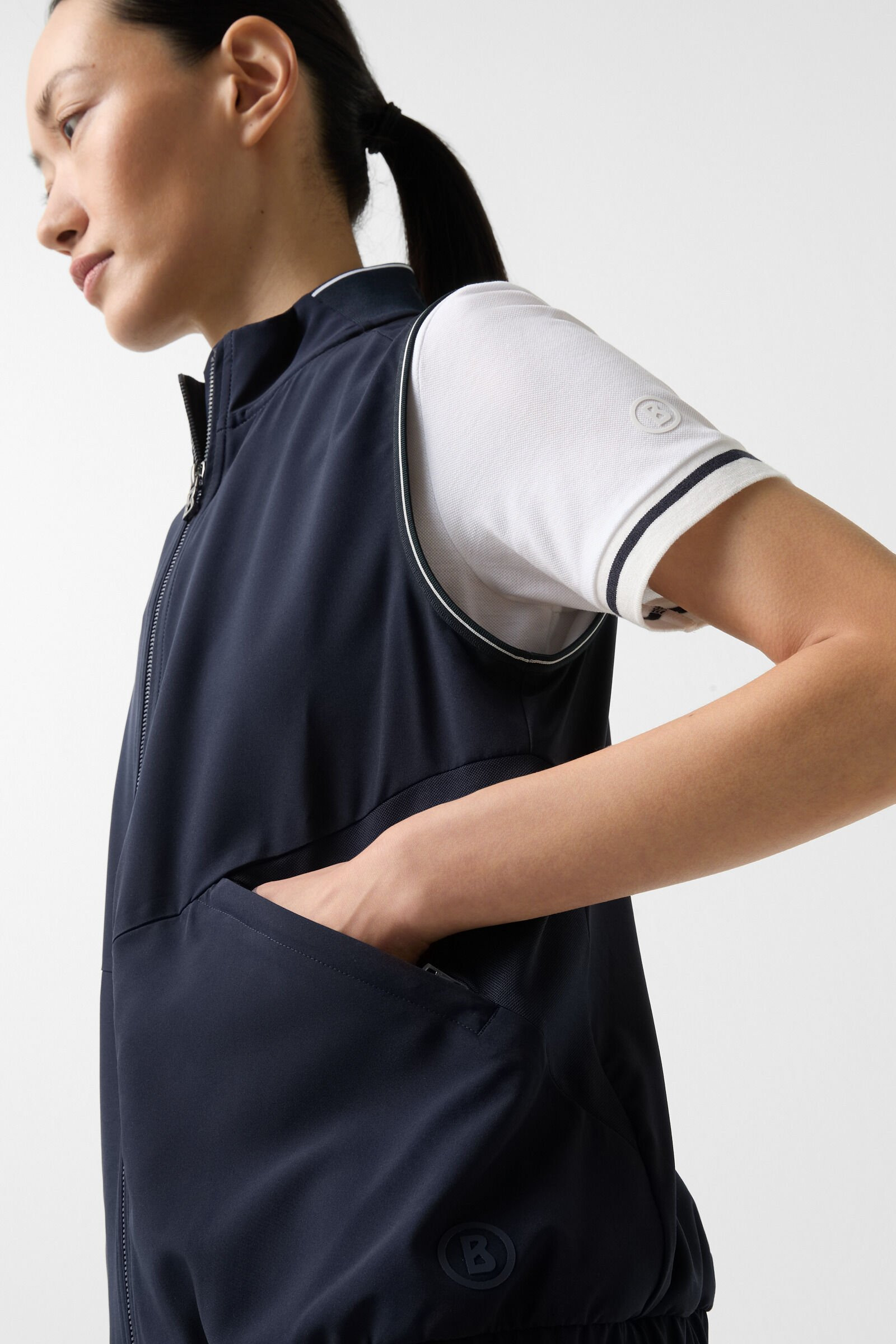Antje functional vest in Navy blue - 6