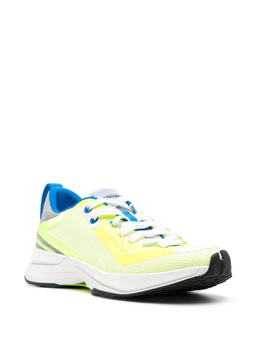logo-detail mesh sneakers - 2