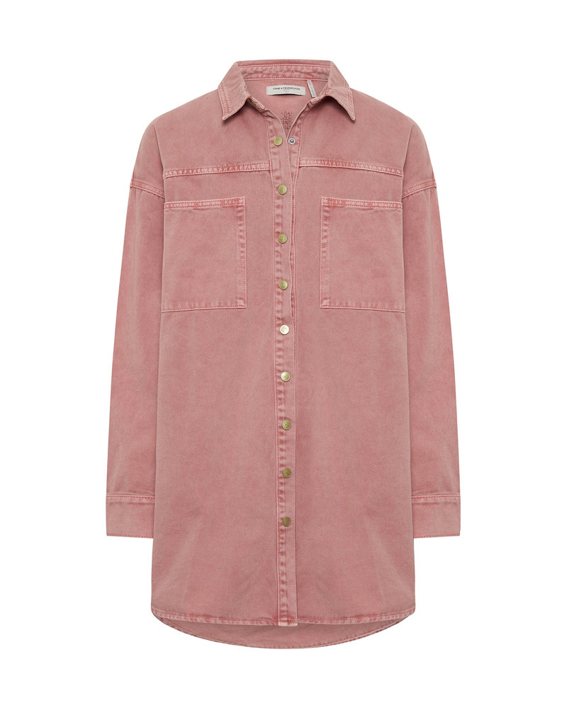 Denim Daria Dress - Vintage Red 1