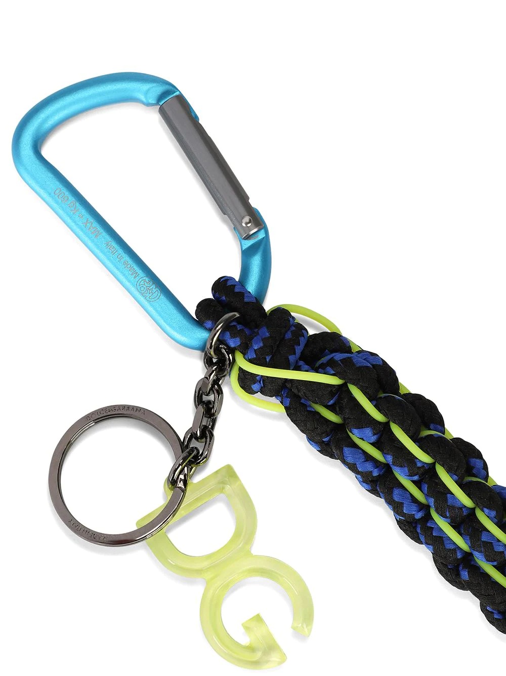 woven carabiner clip keyring - 2