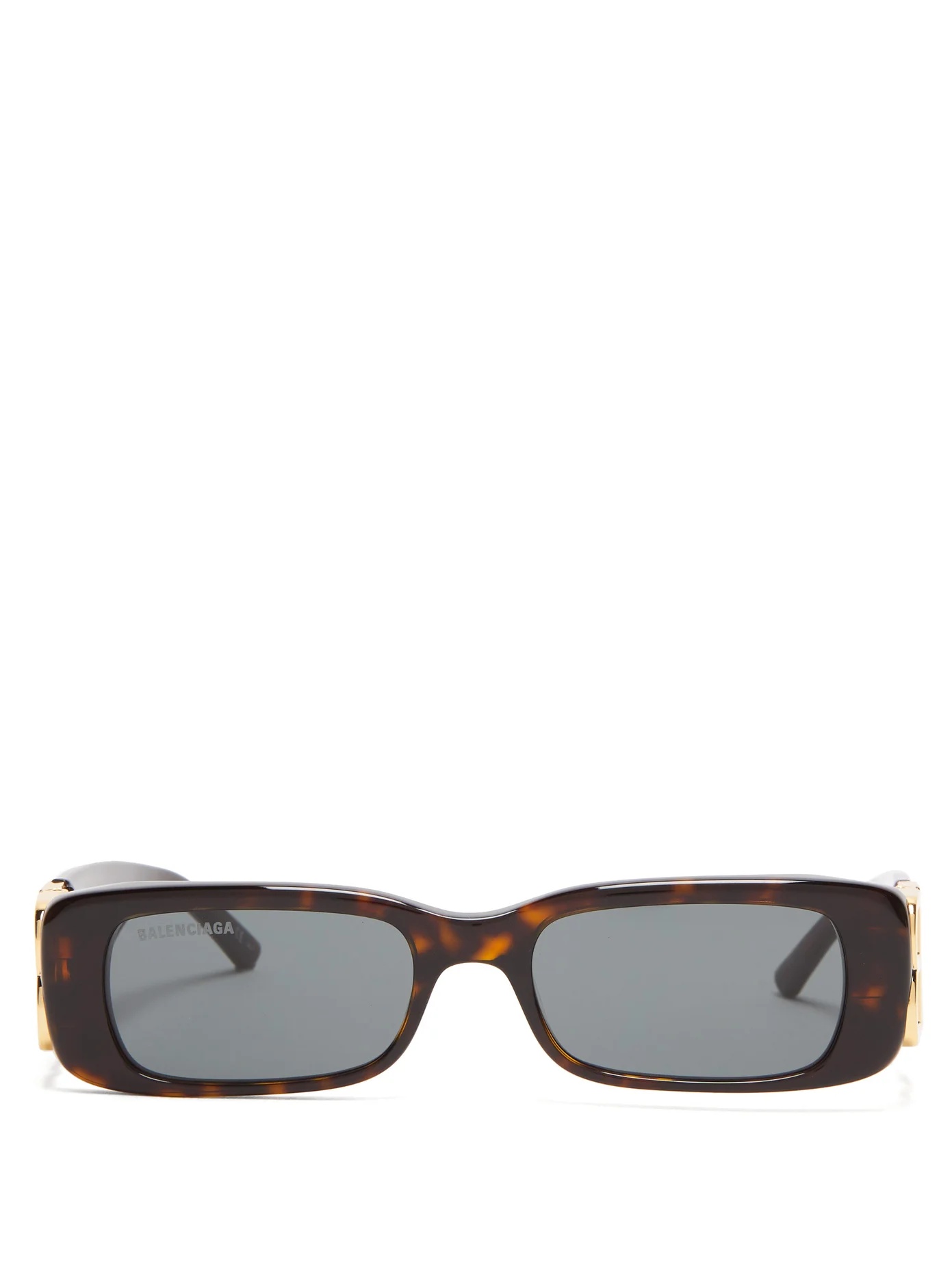 Rectangle tortoiseshell-acetate sunglasses - 1