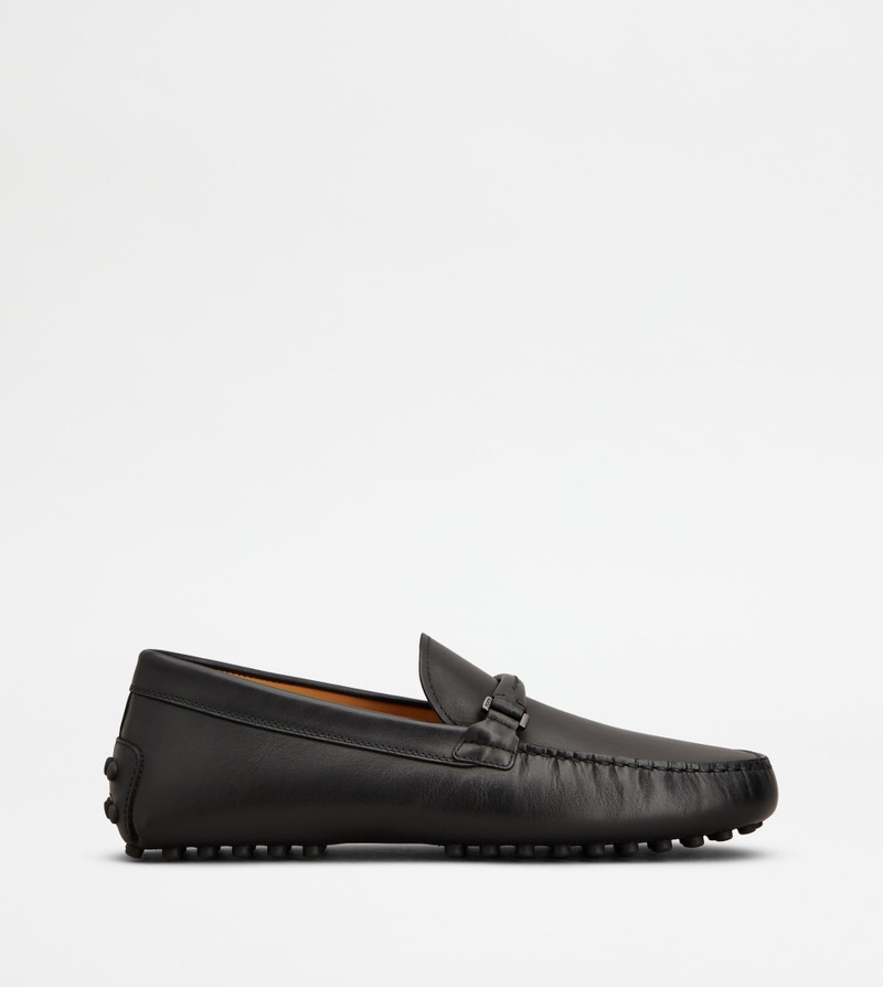 GOMMINO LOAFERS IN LEATHER - BLACK 1