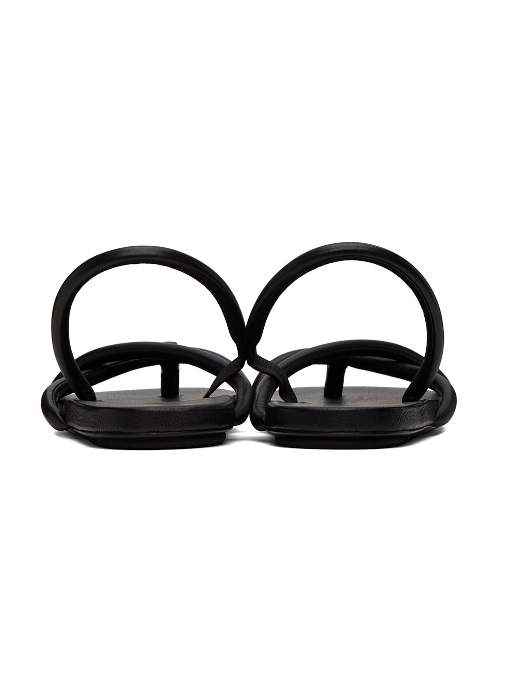 Black Spanciata Flat Sandals - 2