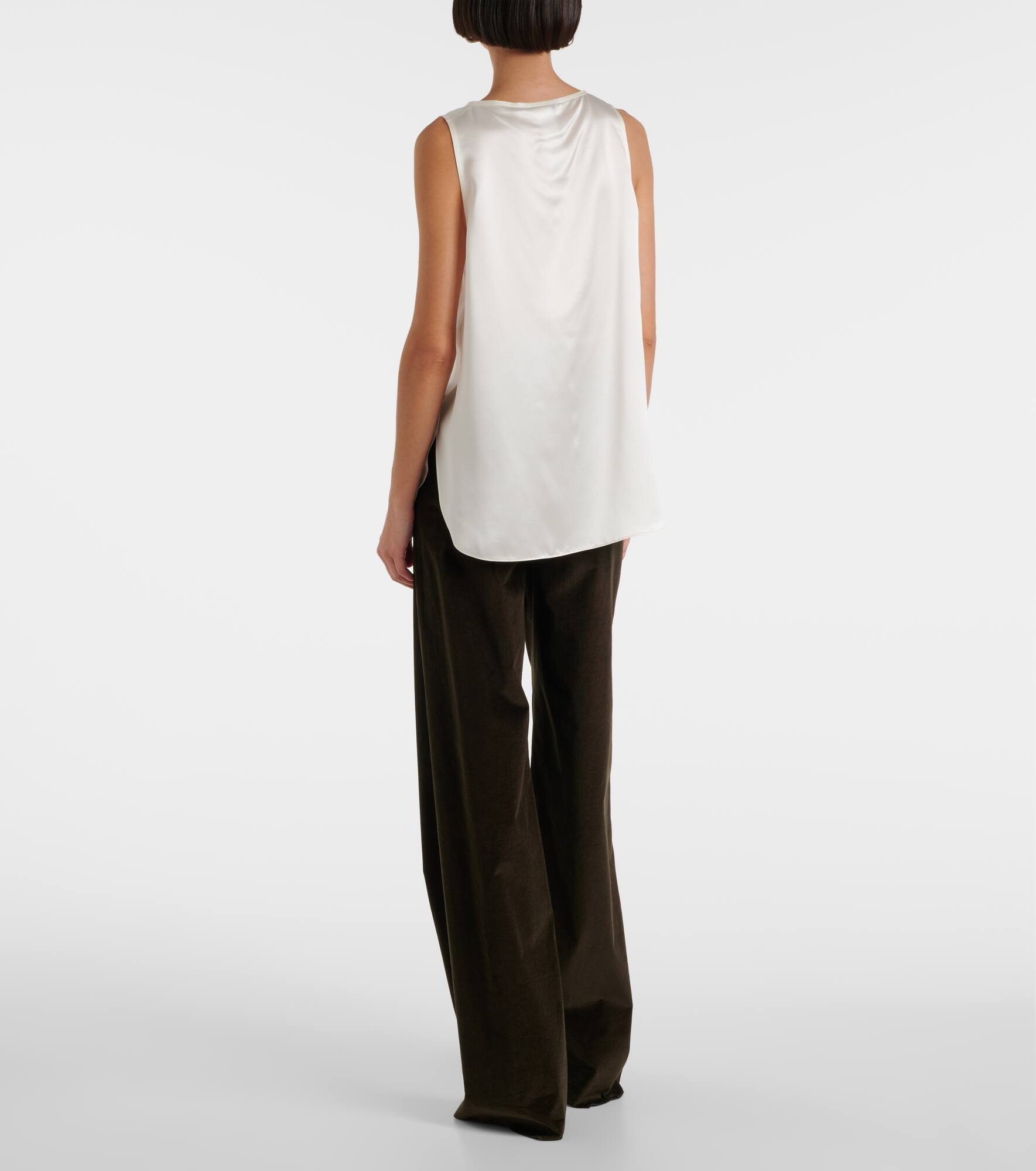 Filly silk satin tank top - 3